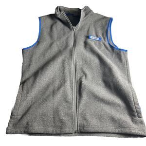 Columbia PFG Men’s Size XL Gray Zip Up Fleece Fishing Outdoor Hiking Vest